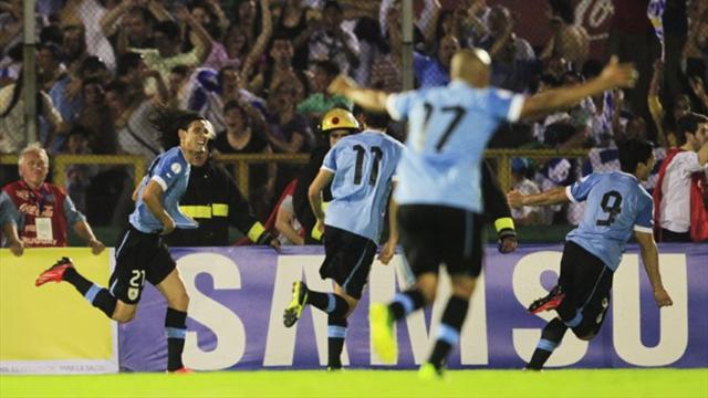 Uruguay beat Colombia to edge closer to Brazil