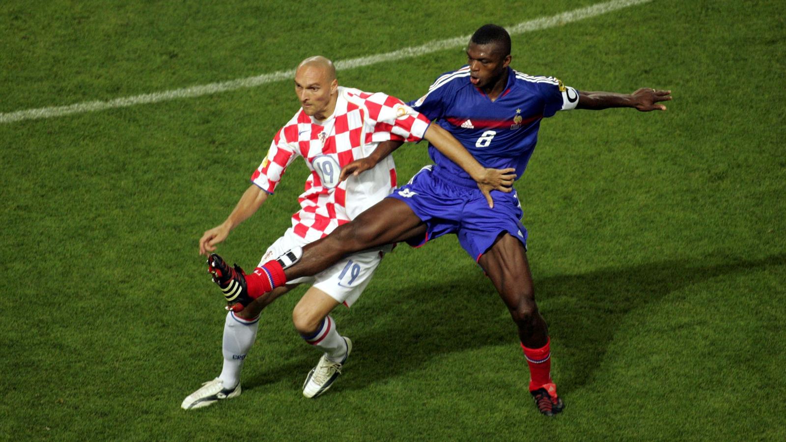 Marcel Desailly lors de France-Croatie (Euro 2004)