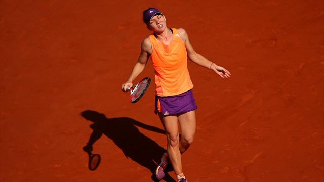 Nervous Halep admits losing her cool after umpire's call
