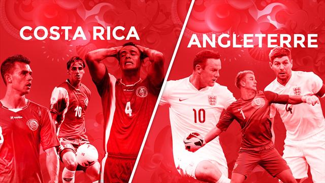 Costa Rica – Angleterre, le match qui doit confirmer la première place des Ticos