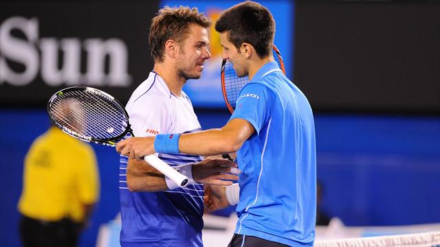 Et à la fin, pour la 17e fois en 20 duels, c'est Djoko qui gagne contre Wawrinka... Et à la fin, pour la 17e fois en 20 duels, c'est Djoko qui gagne contre Wawrinka...