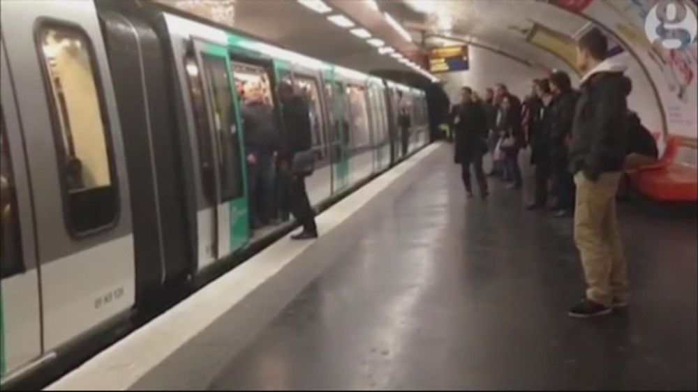 Chelsea fans push a black man off a Metro train in Paris