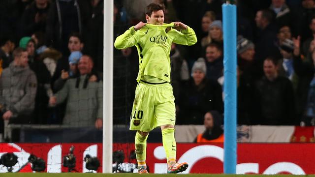 Manchester City - Barça : Messi a fait gagner le Barça mais a raté un penalty en fin de match