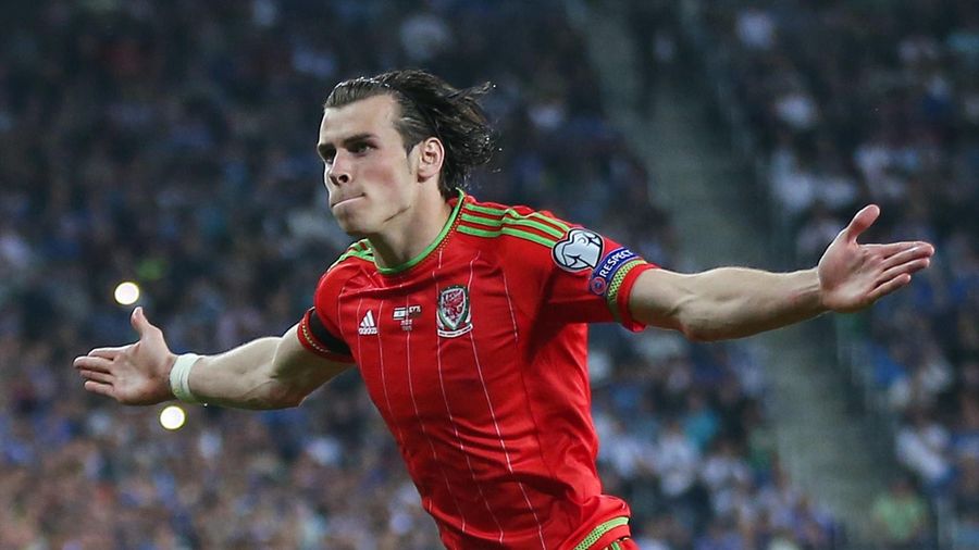 Gareth Bale avec le pays de Galles