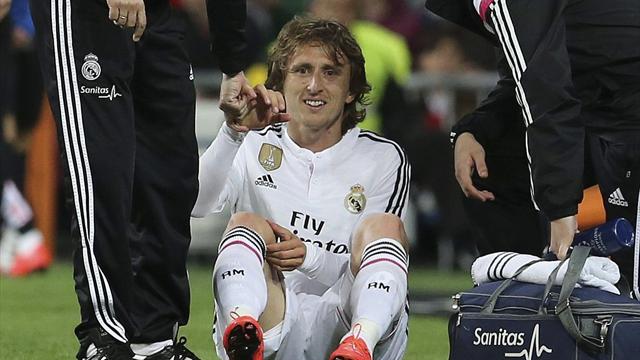 الإصابة تنهي موسم مودريتش مع ريال مدريد - كرة القدم - الدوري الإسباني