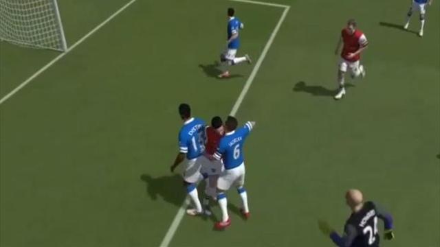 Un bug sur FIFA transforme une célébration de Giroud en prise de catch