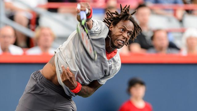 Simon et Monfils sont passés entre les gouttes, pas Tsonga