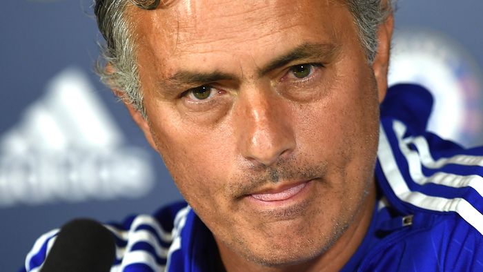 Chelsea manager Jose Mourinho during the press conference.