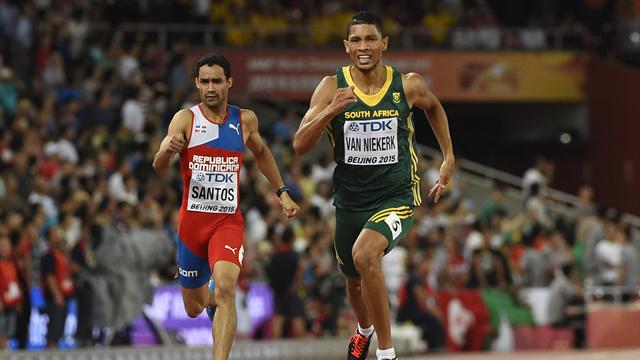 Van Niekerk premier sprinteur sous les 10, 20 et 44 secondes sur 100, 200 et 400 m