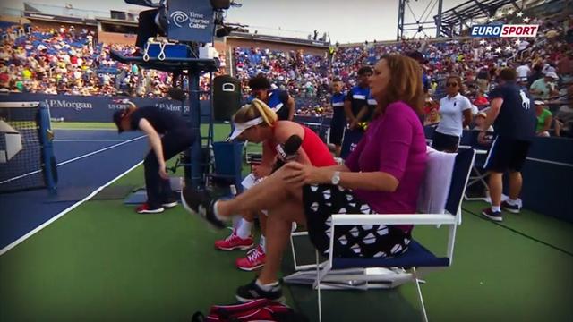 Vandeweghe se fait interviewer en plein match sur le court par ESPN