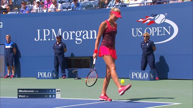 Pour se détendre, Mladenovic s’est essayé aux jongles