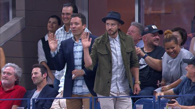 Quand Justin Timberlake danse en plein Federer-Gasquet