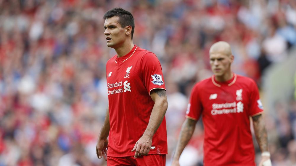 Liverpool's Dejan Lovren and Martin Skrtel