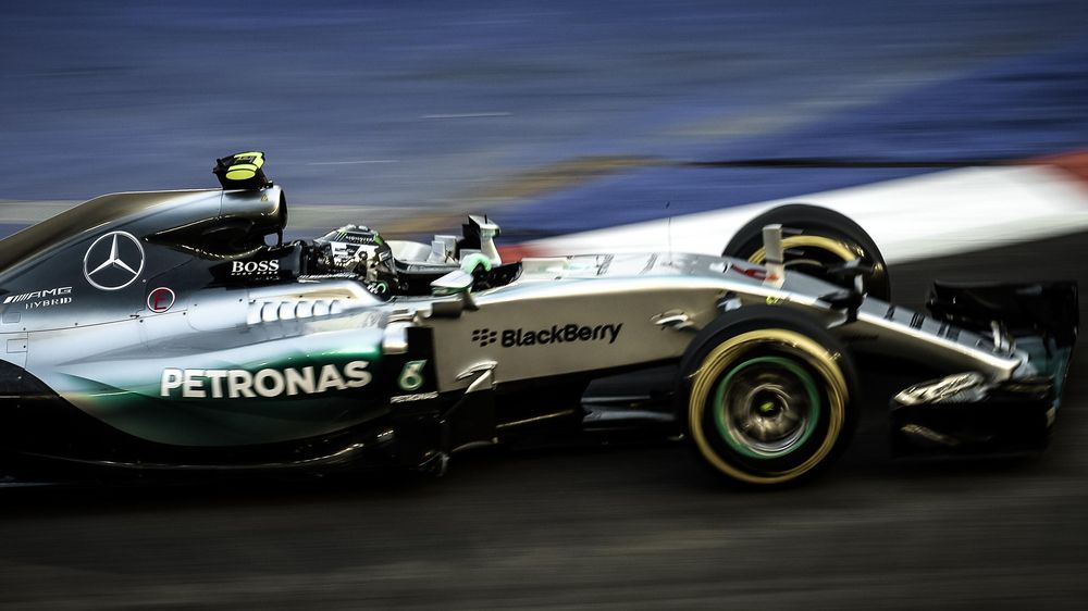 Mercedes AMG Petronas F1 Team's German driver Nico Rosberg during the Formula One Singapore Grand Prix in Singapore