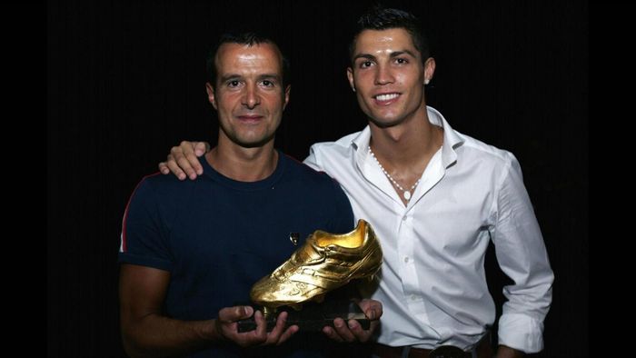 Jorge Mendes, Cristiano Ronaldo (imago NOT in POR, FRA, BRA)
