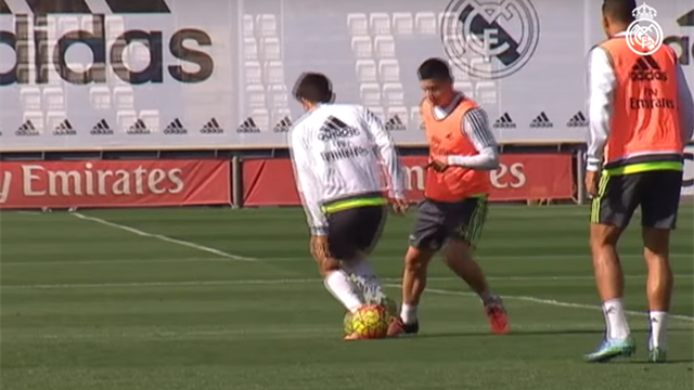 James Rodriguez sans pitié pour Enzo Zidane à l’entraînement