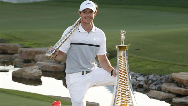 Coup double pour McIlroy, vainqueur à Dubaï et numéro 1 européen