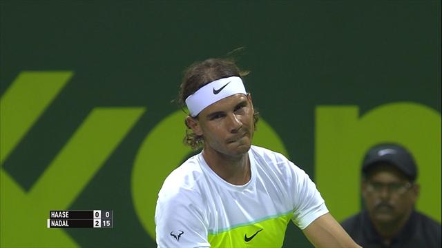 Contre Haase, Nadal avait sorti le gros bras : les temps forts