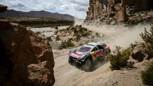 Peterhansel s'impose, Peugeot domine et Loeb reste leader