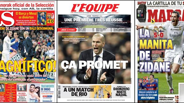Le Real a brillé et Zidane s'est déjà mis les médias dans la poche