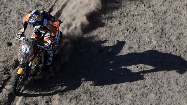 Meo grimpe sur le podium en moto, Al-Attiyah vainqueur sans conséquences en auto