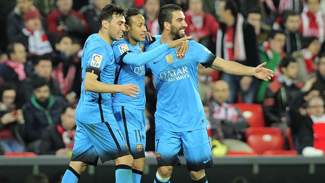 Privé de Messi et Suarez, le Barça a (un peu) souffert mais a été plus efficace que Bilbao