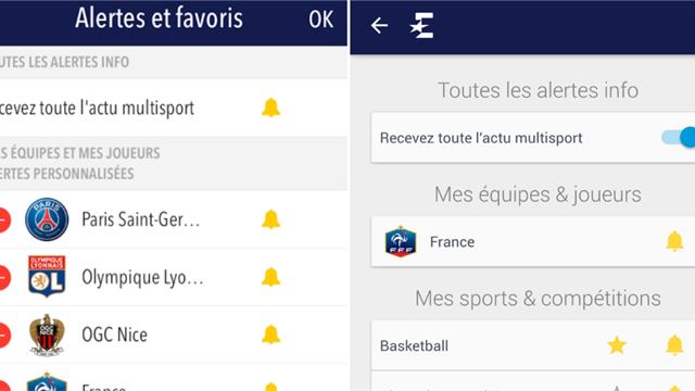 Avec l'appli Eurosport, recevez des alertes sur vos sports, clubs et sportifs favoris !