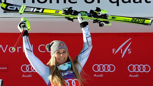 Seule au monde en descente, Vonn se rapproche un peu plus de Stenmark