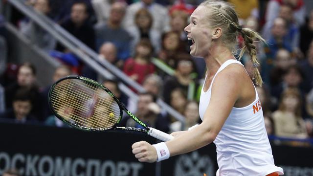 Dutch stun Russia to reach Fed Cup semi-finals