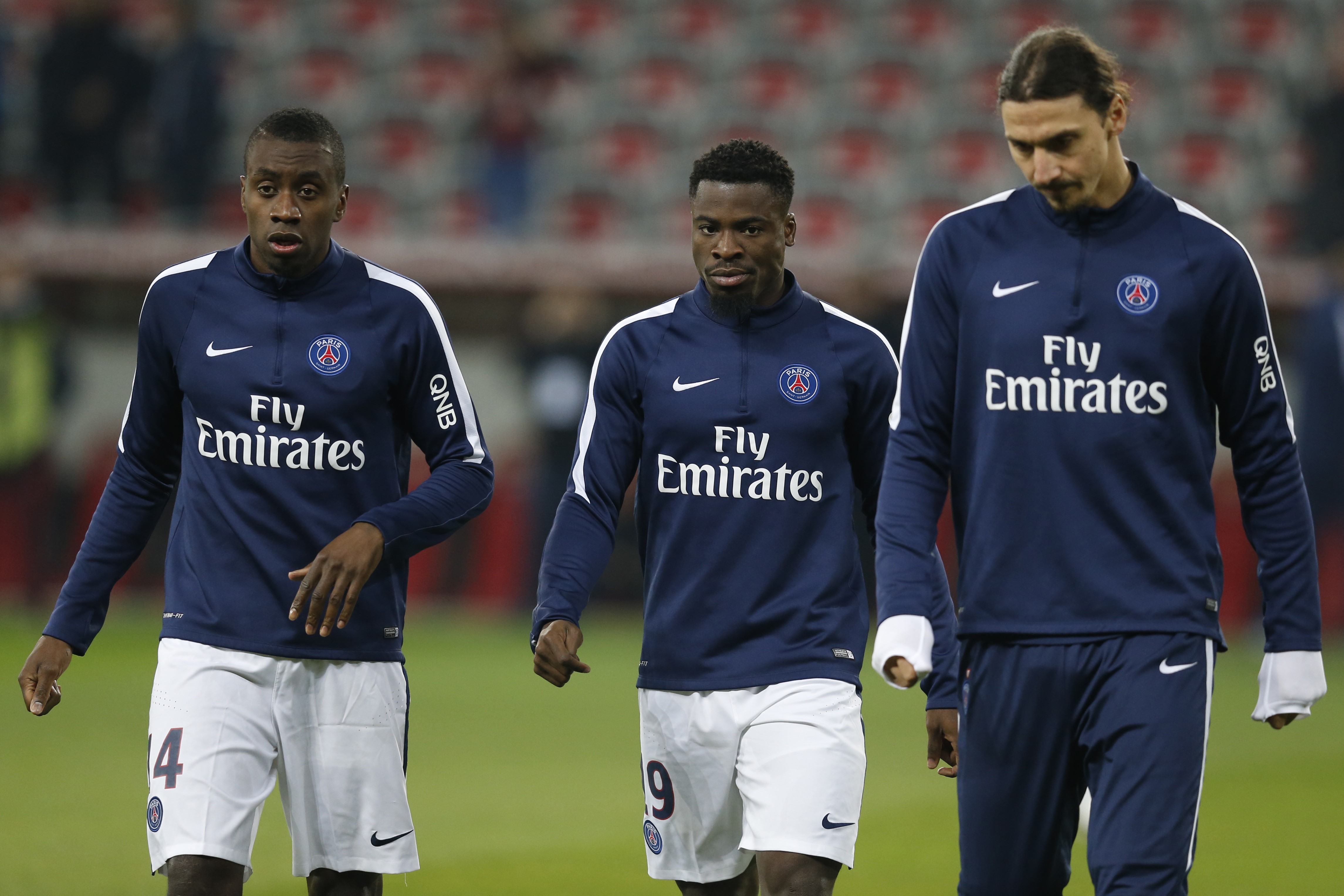 Blaise Matuidi, Serge Aurier et Zlatan Ibrahimovic