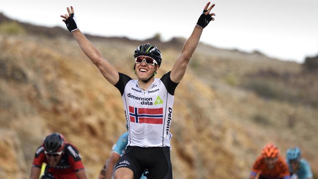 Encore bien en jambes, Boasson Hagen s'impose devant Nibali et prend le maillot de leader