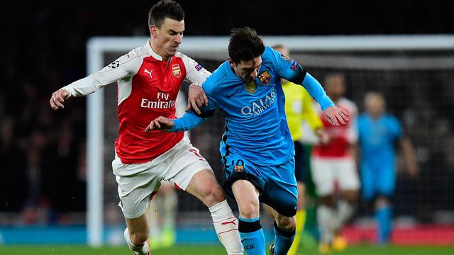 Face à la MSN, Koscielny a tenu son rang