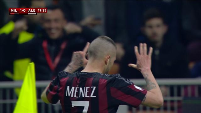 Deux doublés de Ménez et Romagnoli, un but de Balotelli : Milan s'est baladé et file en finale Deux doublés de Ménez et Romagnoli, un but de Balotelli : Milan s'est baladé et file en finale