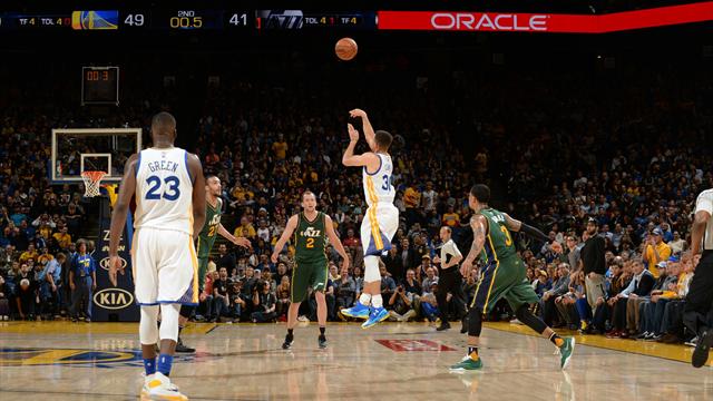 Curry toujours plus haut, plus loin, plus fort avec un buzzer beater : le Top 10 de la nuit