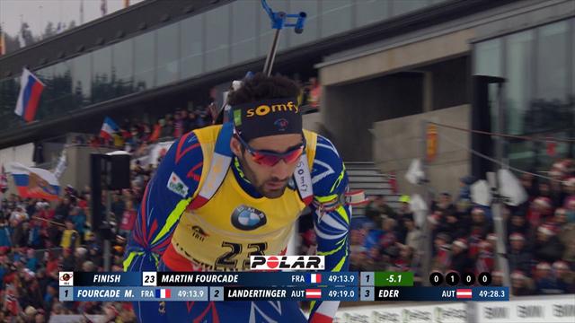 Même une pénalité n'a pas freiné Martin Fourcade vers un 4e titre à Oslo : sa course en vidéo Même une pénalité n'a pas freiné Martin Fourcade vers un 4e titre à Oslo : sa course en vidéo