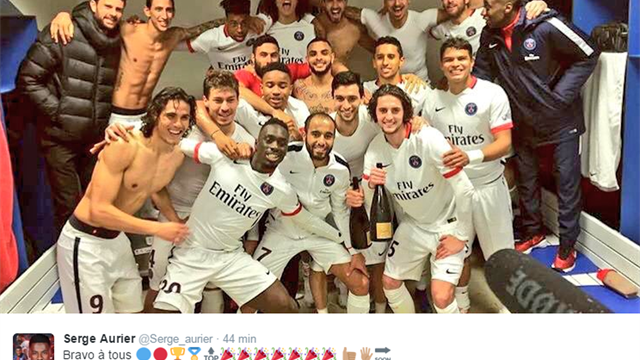 Aurier aussi a participé à la fête (sur Twitter)