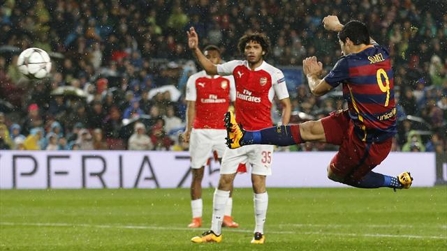 D'une magnifique volée en lucarne, Suarez a fait plier Arsenal