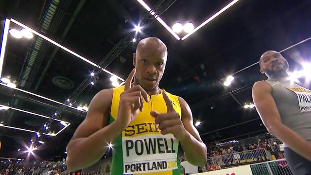 Avec un départ supersonique, Powell a signé un énorme 6.44 sur 60m : sa course en vidéo Avec un départ supersonique, Powell a signé un énorme 6.44 sur 60m : sa course en vidéo