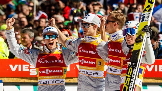 Noruega gana la prueba por equipos de Planica