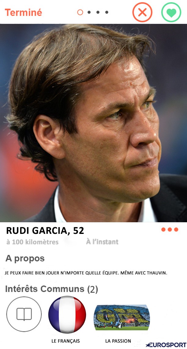 Tinder foot : Rudi Garcia à l'OM