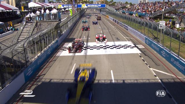 Di Grassi wins in Long Beach to get back in title race Di Grassi wins in Long Beach to get back in title race