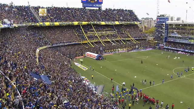 La Bombonera en feu avant d’assister au Superclasico
