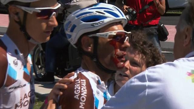 Patrick Gretsch suffers in heavy crash at roundabout Patrick Gretsch suffers in heavy crash at roundabout