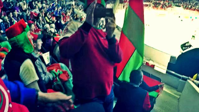 Матч сборной Белоруссии глазами талисмана чемпионата мира