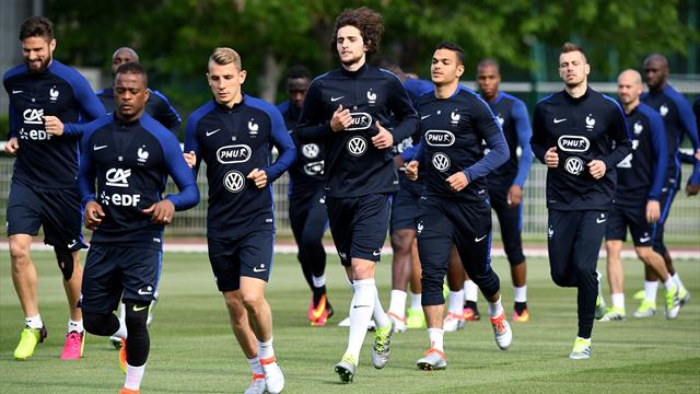 Martial, Coman et Gignac ménagés, Mathieu blessé : Les Bleus incomplets à l’entraînement