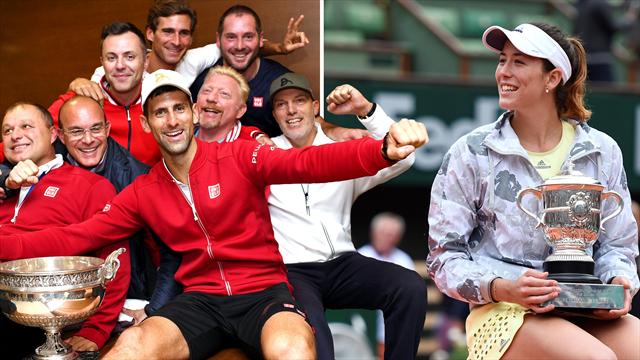 Der König und die Königin: Djokovic und Muguruza übernehmen das Zepter in Paris