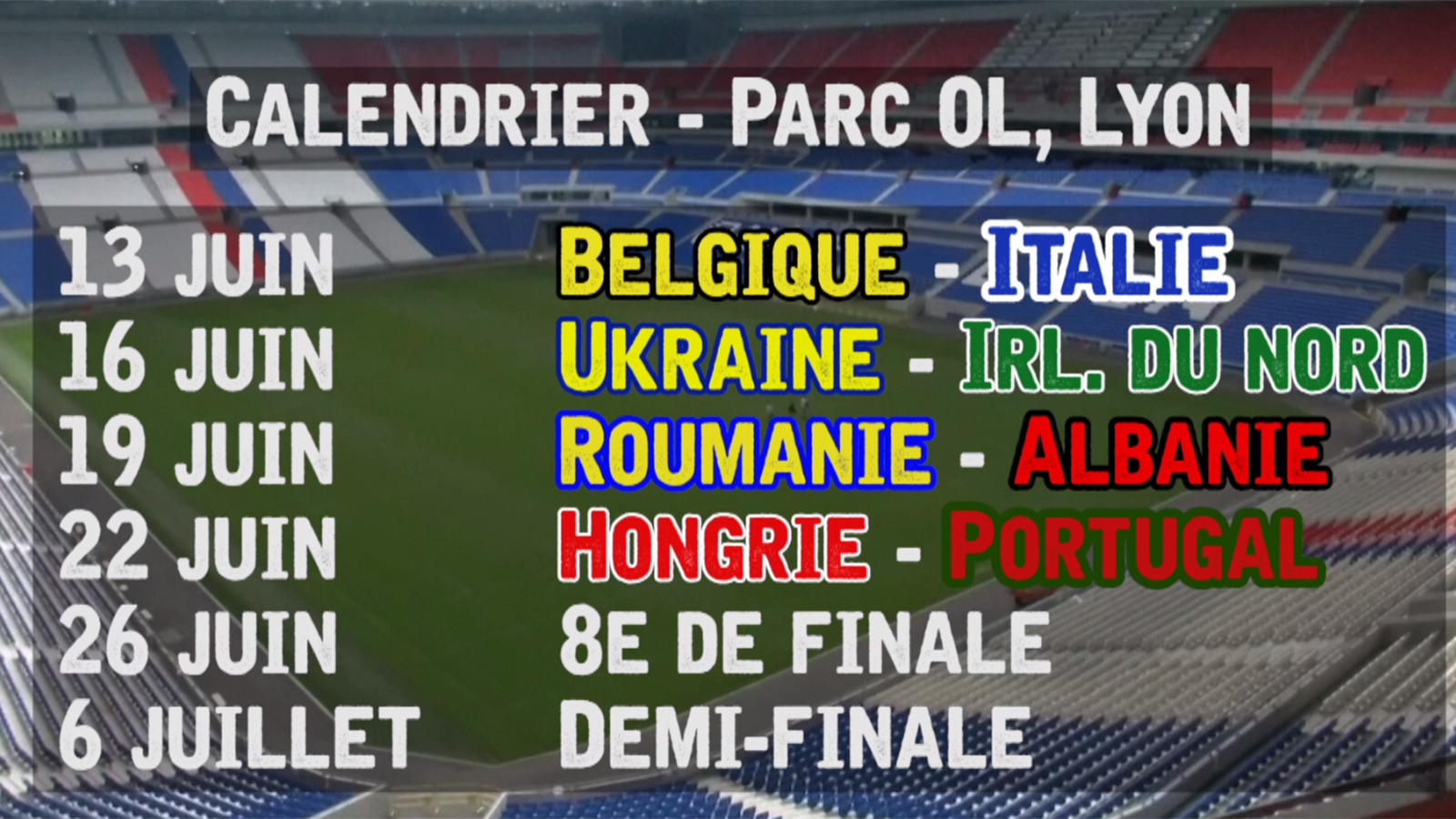 Calendrier rencontres basket