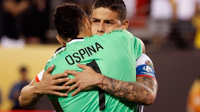 Ospina mete a Colombia en semis tras su actuación ante Perú en los penaltis (0-0, 2-4)