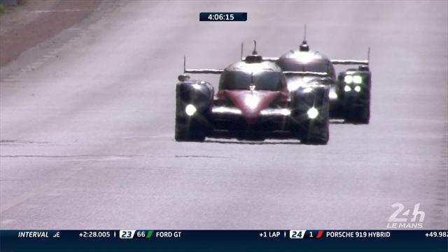 Toyota overtakes Porsche to snatch Le Mans lead Toyota overtakes Porsche to snatch Le Mans lead