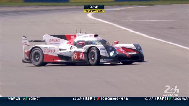 Partie en tête-à-queue, la Toyota n°6 a peut-être dit adieu à la victoire Partie en tête-à-queue, la Toyota n°6 a peut-être dit adieu à la victoire